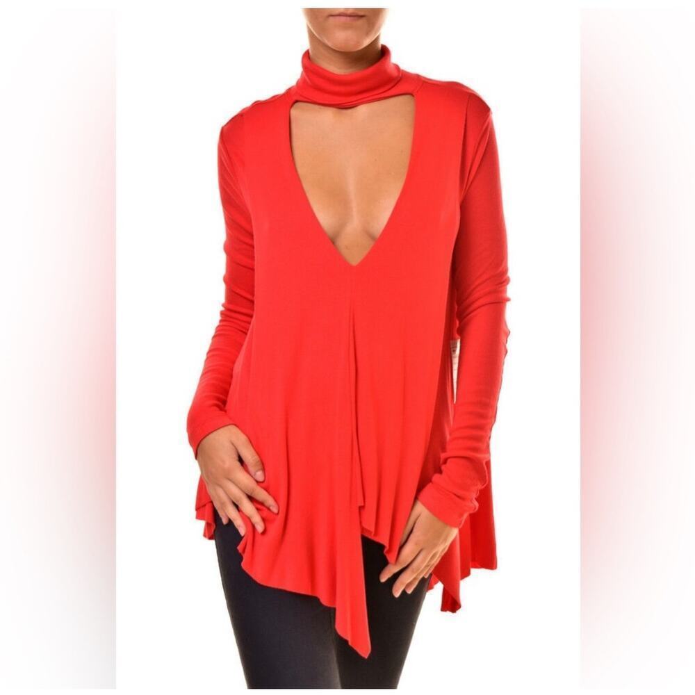 Free People Uptown Red Top